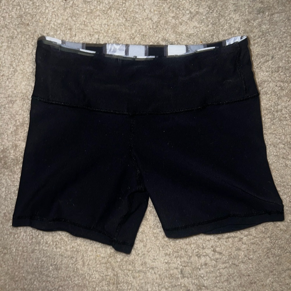 Reversible Lululemon Athletica Midnight Black Athletic Shorts
